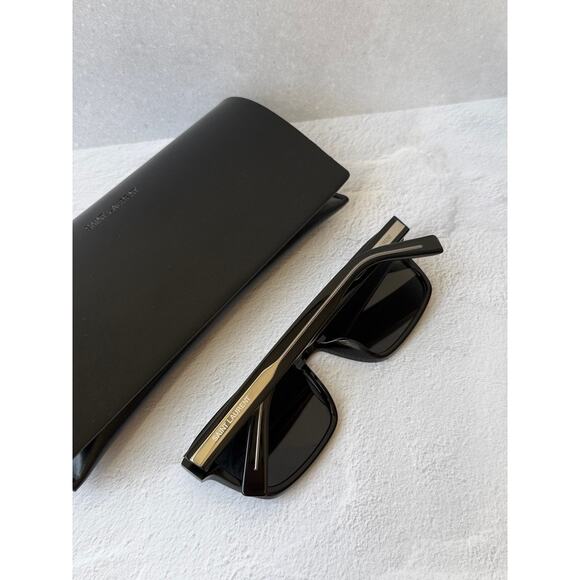 NEW Saint Laurent SL662 Black Square Unisex Sunglasses main image 6